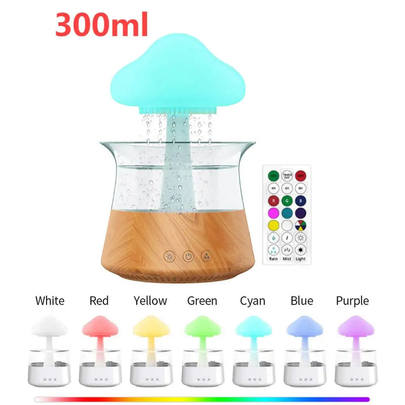 Mushroom rain night lights