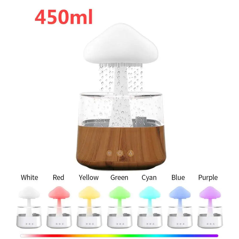 Mushroom rain night lights